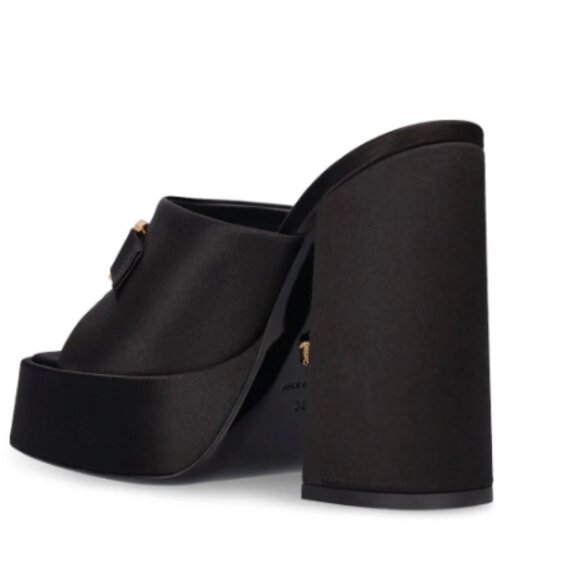 SOLD...BRAND NEW IN BOX  Aevitas Satin Platform Mules Size : 39 - Picture 5 of 9